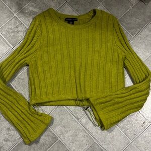 Sincerely Jules Chartreuse Ribbed Sweater